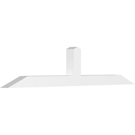 Ekena Millwork Portland Architectural Grade PVC Gable Bracket, 108"W x 22 1/2"H x 6"D x 6"F, 5/12 Pitch GBP108X23X0606POR00